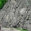 Unmittelbares Kletterparadies