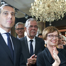 Bei der SPÖ-Veranstaltung "Ein Abend mit Präsidentschaftskandidat Van der Bellen" im Wiener Palais Szechenyi 
