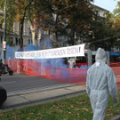 Asyl-Notverordnung: Antifa-Aktivisten blockieren Wiener Ring aus Protest