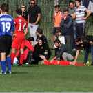 Spieler im U-15-Spiel verletzt