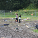 Aufräumarbeiten beim Szene Openair 