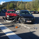 Unfall auf L190 in Frastanz - Gegenverkehr übersehen