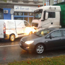 Unfall am Gürtel bei der Lugner City