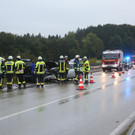 Unfallstelle in Teisendorf