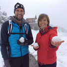 Wintereinbruch auf dem Sareiser Joch in Liechtenstein - Skirennl__ufer Marco B__chel und Annette Krause.JPG