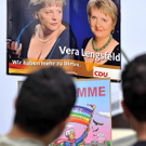 Merkels Dekolleté wird Wahlkampfthema