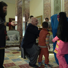 Afghanistans Präsident Ashraf Ghani empfängt Sharbat Gula und ihre Kinder