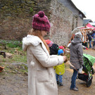 Beim Weihnachtsmarkt auf der Burgruine Aggstein