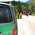 Bilder vom Unfall bei Bad Reichenhall