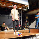 Theaterstück "Exodus to the West" in der Vorarlberger Landesbibliothek.