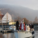 Der Nikolausmarkt am Lochauer Hafen wurde einmal mehr zum willkommenen Treffpunkt der Region
