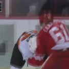 Raffl in der NHL: Schlägerei im Spiel gegen die Detroit Red Wings
