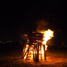 Weihnachtsfeuer beim Weihnachtszauber am Schloss Wilhelminenberg