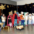 Aufführung eines Krippenspiels im Kindergarten Gartenstraße