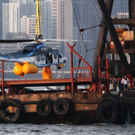 Hongkong: 13 Menschen überlebten Hubschrauberabsturz