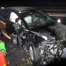 Zwei Unfälle auf der A14