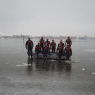 Eisübung Wasserrettung