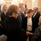 Bilder von Van der Bellen beim Empfang