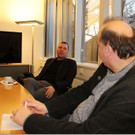 Präsident Bischoff zu Besuch beim Sponsor