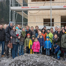 Aufbauarbeiten Reihenhäuser Bergäcker in Feldkirch Nofels