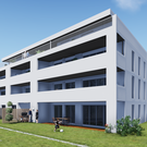 Kleinwohnanlage ist im Rohbau fertiggestellt