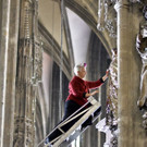 Bilder der Kunstaktion im Stephansdom
