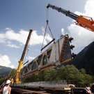 Lorüns: Neue Radbrücke nimmt Form an