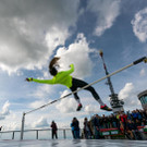 Vier Leichtathletikstars am Hohen Kasten