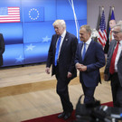 US-Präsident Trump trifft EU-Spitzen in Brüssel