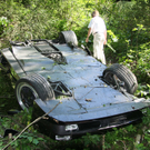 Lamborghini stürzt in Schwarzachtobel