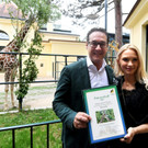Strache als Giraffen-Pate