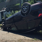 Unfall auf der A14: Zwei Fahrzeuge überschlagen