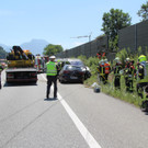 Unfall auf der A14: Zwei Pkw überschlagen