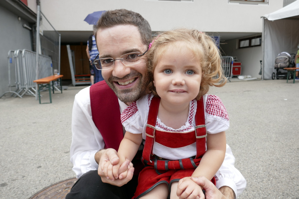 Bezirksfeuerwehrfest Sonntag _85__Lukas und Tochter Maria.JPG
