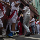 Stierhatz in Pamplona