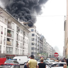 Großbrand in Wien-Favoriten auf einer Baustelle in der Rotenhofgasse