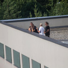 Polizei bei Festspiel-Eröffnung auf dem Dach