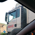 Oberöstereichischer Müllwagen in Feldkirch