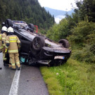 Unfall A10 Autoüberschlag Juli 2017
