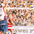 Beachvolleyball WM 2017 - Donauinsel - Viertelfinale Männer AUT- POL - Doppler, Hortst - Kantor, Losia - 05.08.2017 Teil 2/2