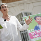 Kern und Kurz mit Sonnenbrand: Plakat-Präsentation der Grünen