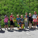 Aktiv im Sommer 2017: Bucher Kids bauen Nistkästen