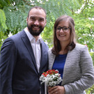 Beate Hollenstein und Johannes Hämmerle feierten ihre standesamtliche Trauung.