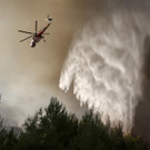 Schwere Feuer in Griechenland