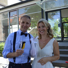 Melanie Baur und Jochen Grabher haben geheiratet.