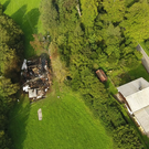 Luftbilder der Brandruine