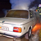 BMW-Oldtimer brannte auf der A2 bei Wiener Neudorf: Einsatz beim Brand
