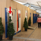 Verstellte WC Türen