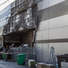 Brand am Forum 1 nahe des Hauptbahnhofs