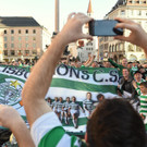 Celtic-Fans bevölkern Münchner Innenstadt